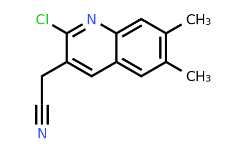 1017191-76-2 | 2-(2-Chloro-6,7-dimethylquinolin-3-yl)acetonitrile