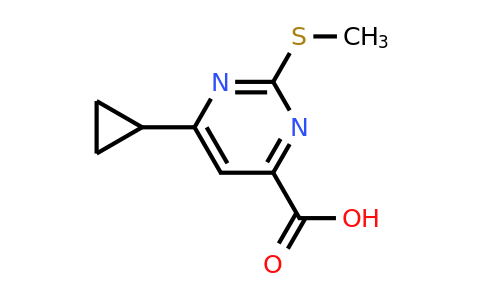 1118787-11-3 | 6-Cyclopropyl-2-(methylsulfanyl)pyrimidine-4-carboxylic acid