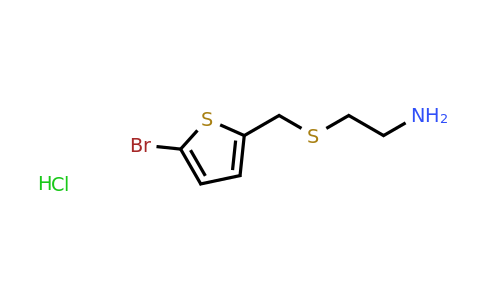 1172948-44-5 | 2-{[(5-bromothiophen-2-yl)methyl]sulfanyl}ethan-1-amine hydrochloride