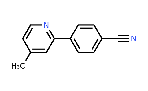 1187168-55-3 | 4-(4-Methylpyridin-2-yl)benzonitrile