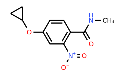 1243283-16-0 | 4-Cyclopropoxy-N-methyl-2-nitrobenzamide