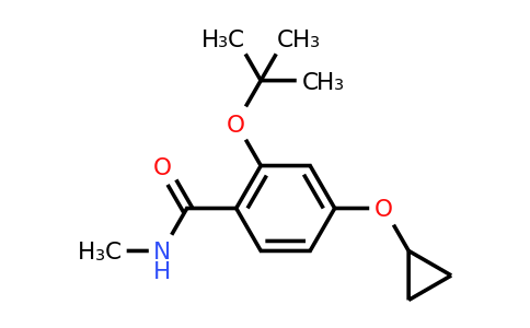 1243283-20-6 | 2-Tert-butoxy-4-cyclopropoxy-N-methylbenzamide