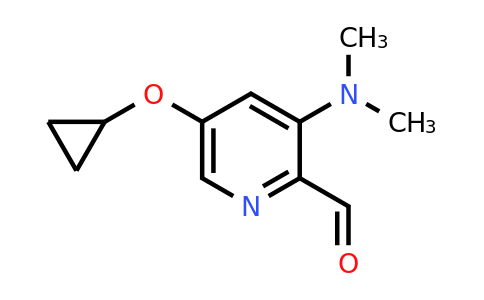 1243324-00-6 | 5-Cyclopropoxy-3-(dimethylamino)picolinaldehyde