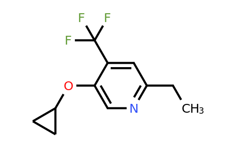 1243345-47-2 | 5-Cyclopropoxy-2-ethyl-4-(trifluoromethyl)pyridine