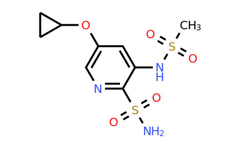 1243361-54-7 | 5-Cyclopropoxy-3-(methylsulfonamido)pyridine-2-sulfonamide