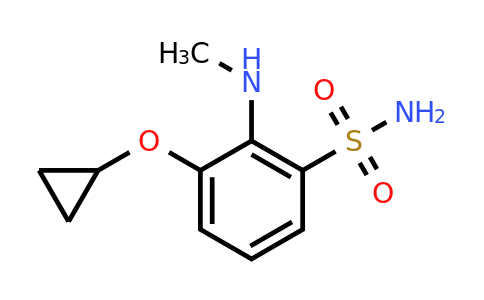 1243365-58-3 | 3-Cyclopropoxy-2-(methylamino)benzenesulfonamide