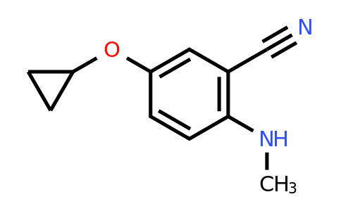 1243368-79-7 | 5-Cyclopropoxy-2-(methylamino)benzonitrile