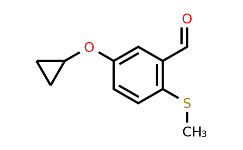 1243380-96-2 | 5-Cyclopropoxy-2-(methylsulfanyl)benzaldehyde