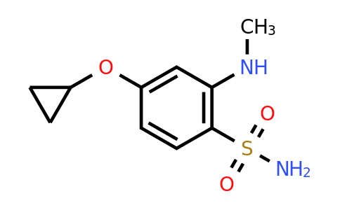 1243392-55-3 | 4-Cyclopropoxy-2-(methylamino)benzenesulfonamide