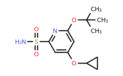 1243393-22-7 | 6-Tert-butoxy-4-cyclopropoxypyridine-2-sulfonamide