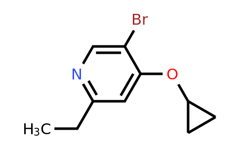 1243393-61-4 | 5-Bromo-4-cyclopropoxy-2-ethylpyridine