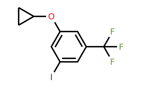 1243399-51-0 | 1-Cyclopropoxy-3-iodo-5-(trifluoromethyl)benzene