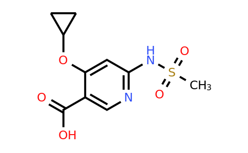 1243400-40-9 | 4-Cyclopropoxy-6-(methylsulfonamido)nicotinic acid