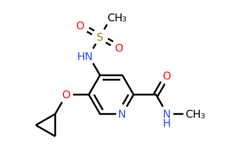 1243402-57-4 | 5-Cyclopropoxy-N-methyl-4-(methylsulfonamido)picolinamide