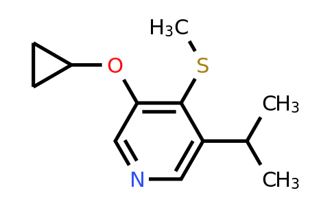 1243405-50-6 | 3-Cyclopropoxy-5-isopropyl-4-(methylthio)pyridine