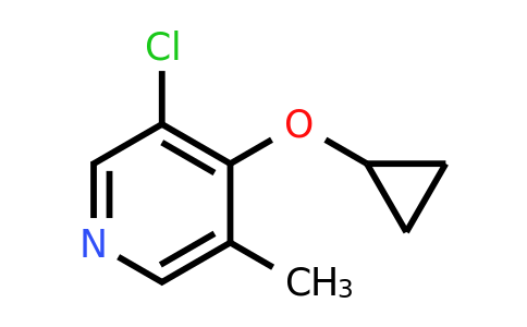 1243411-28-0 | 3-Chloro-4-cyclopropoxy-5-methylpyridine