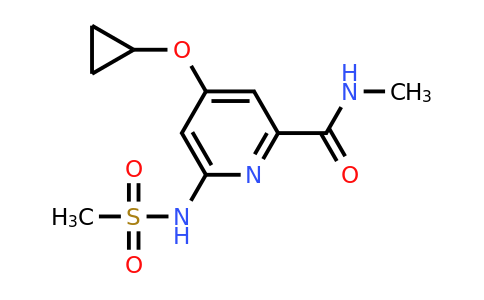 1243446-76-5 | 4-Cyclopropoxy-N-methyl-6-(methylsulfonamido)picolinamide