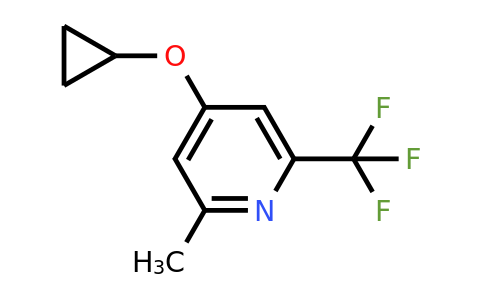 1243448-84-1 | 4-Cyclopropoxy-2-methyl-6-(trifluoromethyl)pyridine