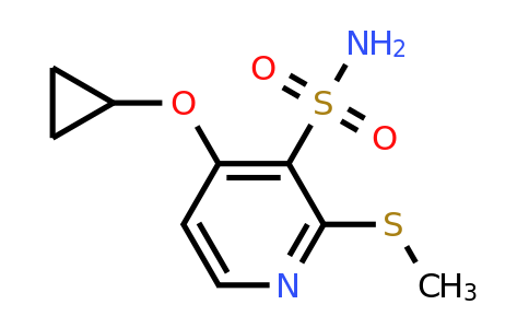 1243453-90-8 | 4-Cyclopropoxy-2-(methylthio)pyridine-3-sulfonamide