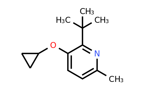 1243460-64-1 | 2-Tert-butyl-3-cyclopropoxy-6-methylpyridine