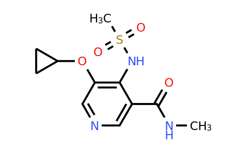 1243462-03-4 | 5-Cyclopropoxy-N-methyl-4-(methylsulfonamido)nicotinamide