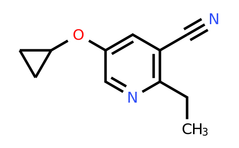 1243475-33-3 | 5-Cyclopropoxy-2-ethylnicotinonitrile