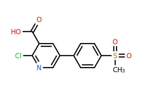 1258613-47-6 | 2-Chloro-5-(4-methylsulfonylphenyl)nicotinic acid