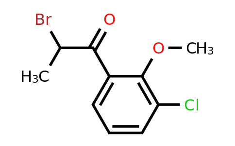 1261835-47-5 | 2-Bromo-3'-chloro-2'-methoxypropiophenone