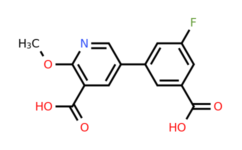 1261891-40-0 | 5-(3-Carboxy-5-fluorophenyl)-2-methoxynicotinic acid