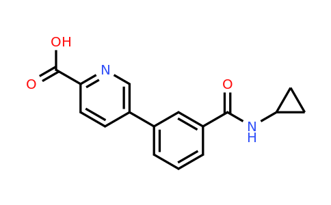 1261901-44-3 | 5-[3-(Cyclopropylaminocarbonyl)phenyl]picolinic acid