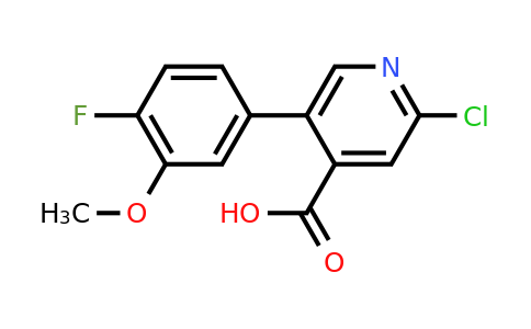 1261903-77-8 | 2-Chloro-5-(4-fluoro-3-methoxyphenyl)isonicotinic acid