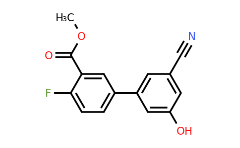 1261918-35-7 | 3-Cyano-5-(4-fluoro-3-methoxycarbonylphenyl)phenol