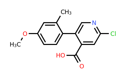 1261932-97-1 | 2-Chloro-5-(4-methoxy-2-methylphenyl)isonicotinic acid