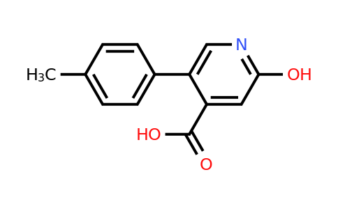 1261944-54-0 | 2-Hydroxy-5-(4-methylphenyl)isonicotinic acid