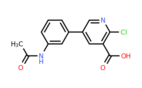 1261950-49-5 | 5-(3-Acetylaminophenyl)-2-chloronicotinic acid