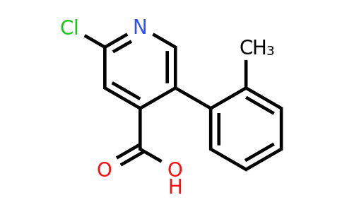 1261953-24-5 | 2-Chloro-5-(2-methylphenyl)isonicotinic acid