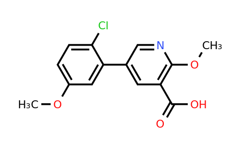 1261960-16-0 | 5-(2-Chloro-5-methoxyphenyl)-2-methoxynicotinic acid