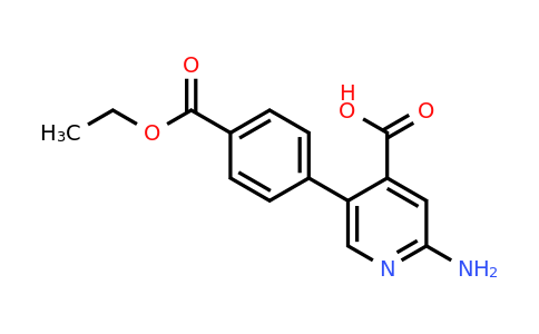 1261988-09-3 | 2-Amino-5-(4-ethoxycarbonylphenyl)isonicotinic acid