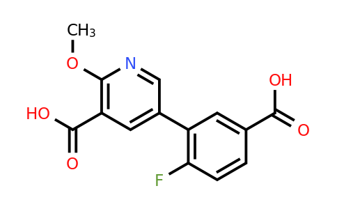 1262000-84-9 | 5-(5-Carboxy-2-fluorophenyl)-2-methoxynicotinic acid