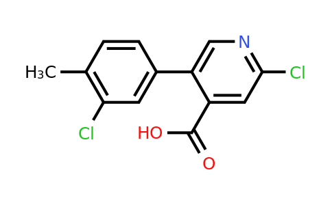 1262006-20-1 | 2-Chloro-5-(3-chloro-4-methylphenyl)isonicotinic acid