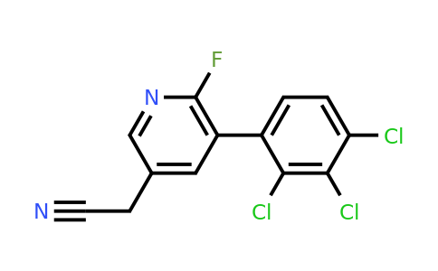 1361472-72-1 | 2-Fluoro-3-(2,3,4-trichlorophenyl)pyridine-5-acetonitrile