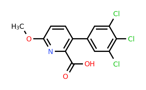 1361490-50-7 | 6-Methoxy-3-(3,4,5-trichlorophenyl)picolinic acid