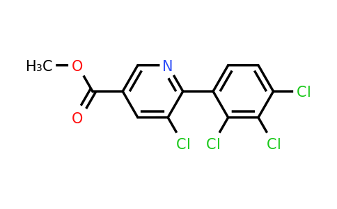 1361596-64-6 | Methyl 5-chloro-6-(2,3,4-trichlorophenyl)nicotinate