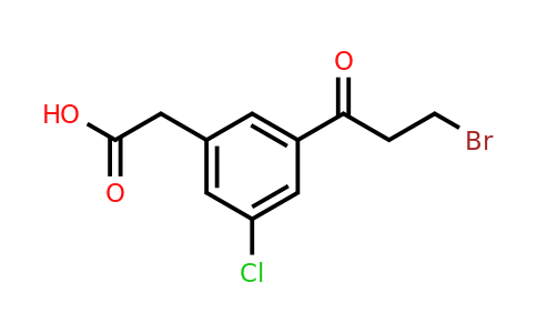 1803758-62-4 | 3-(3-Bromopropanoyl)-5-chlorophenylacetic acid