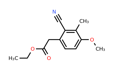 1803760-42-0 | Ethyl 2-cyano-4-methoxy-3-methylphenylacetate