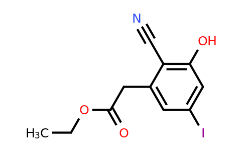 1803772-51-1 | Ethyl 2-cyano-3-hydroxy-5-iodophenylacetate