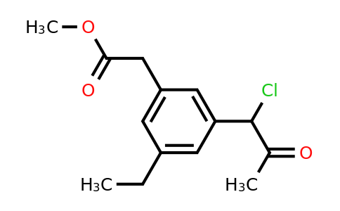 1804045-04-2 | Methyl 3-(1-chloro-2-oxopropyl)-5-ethylphenylacetate