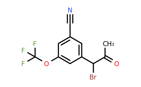 1804079-30-8 | 3-(1-Bromo-2-oxopropyl)-5-(trifluoromethoxy)benzonitrile