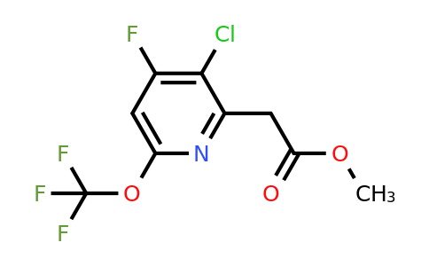 1804544-53-3 | Methyl 3-chloro-4-fluoro-6-(trifluoromethoxy)pyridine-2-acetate