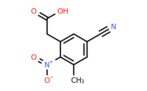 1804876-02-5 | 5-Cyano-3-methyl-2-nitrophenylacetic acid